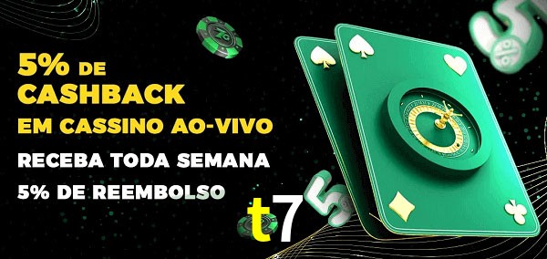 Promoções do cassino ao Vivo t7